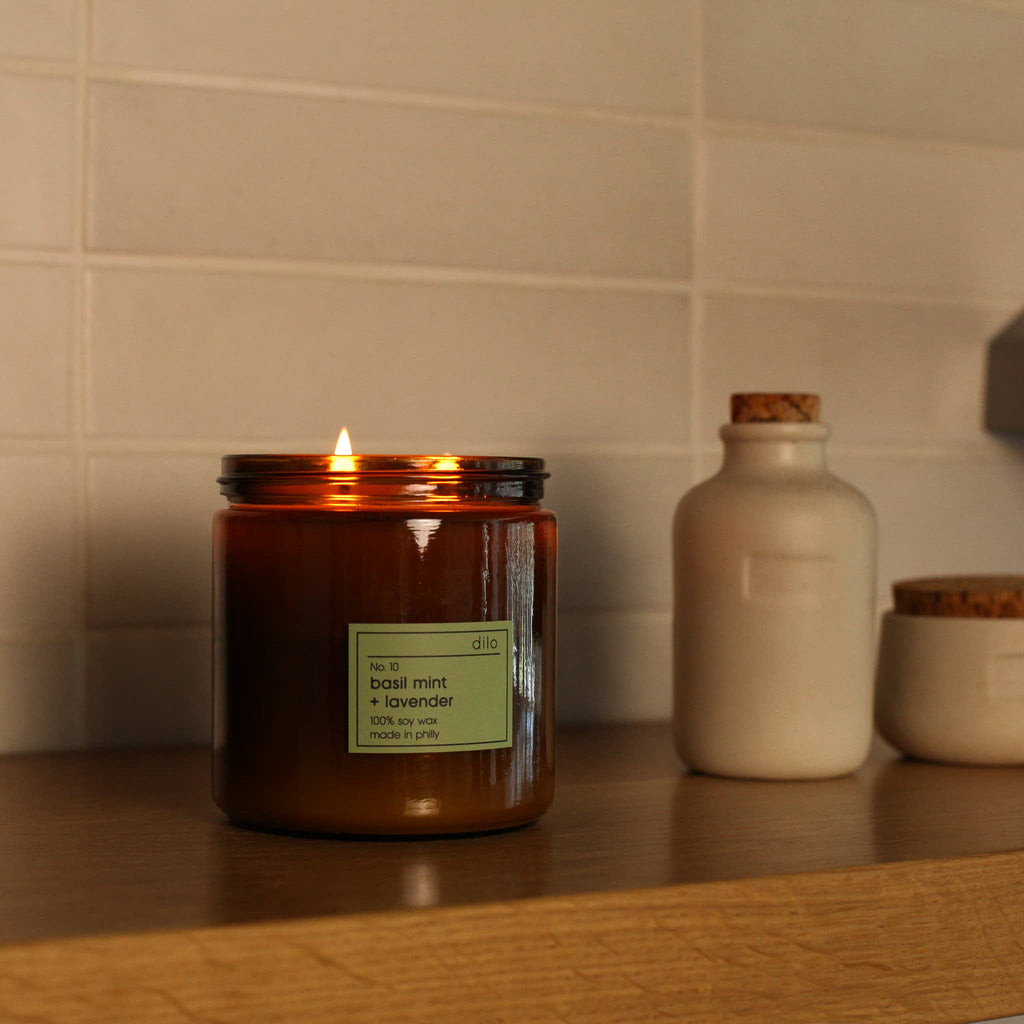 No. 10 Basil Mint + Lavender Candle - 3.5oz