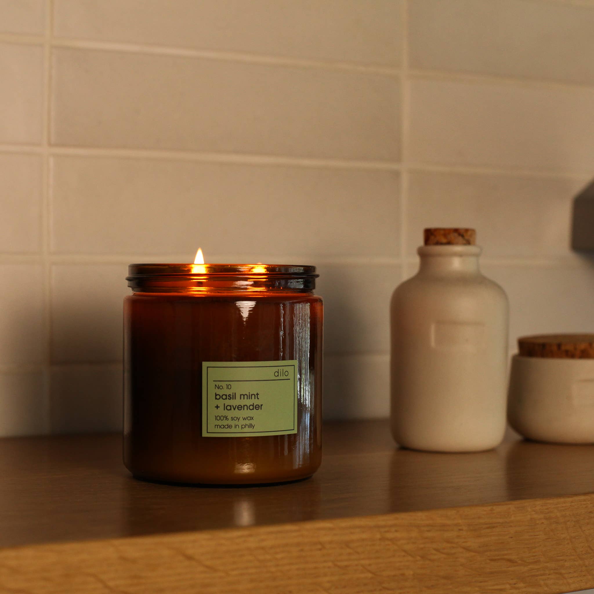 No. 10 Basil Mint + Lavender Candle - 3.5oz