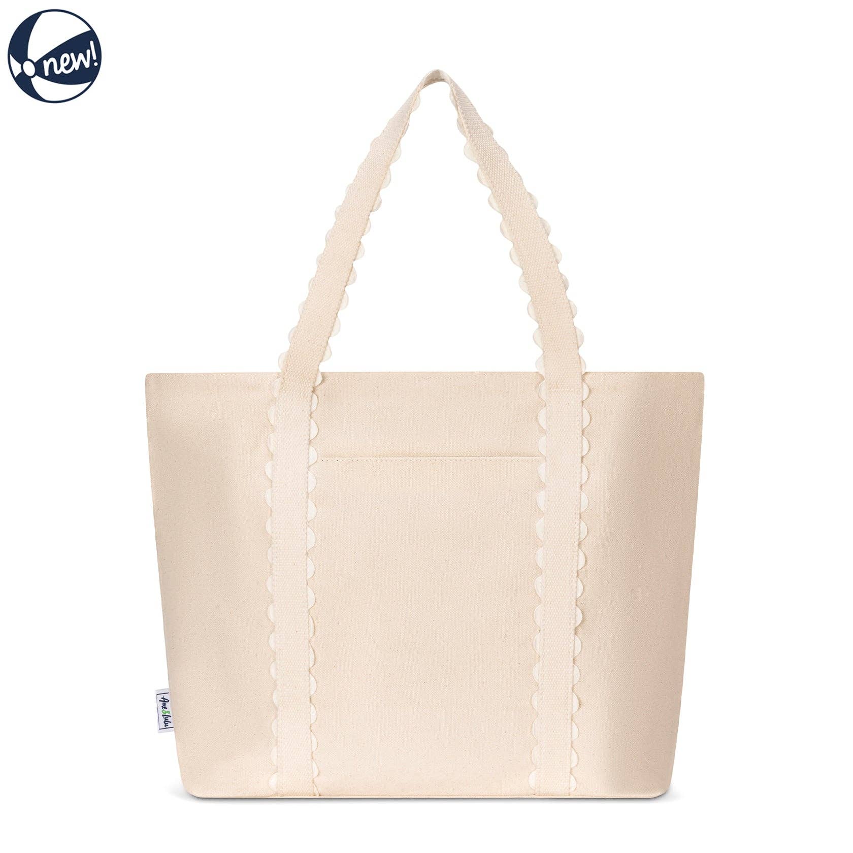Nantucket Beach Tote – White