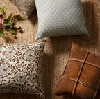 Colette Mocha Pillow 22" x 22"