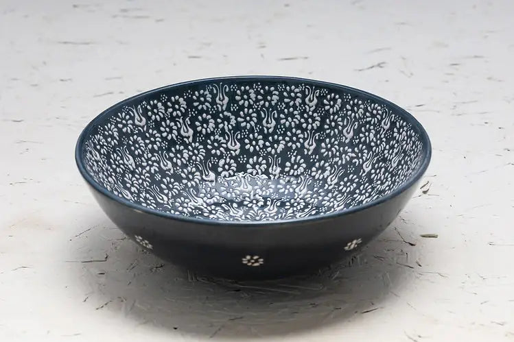 Blue Handmade Ceramic Serving Bowl