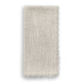 Set of 2 Knotted Edge Cotton Napkins  –  Natural