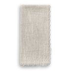 Set of 2 Knotted Edge Cotton Napkins  –  Natural