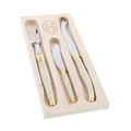 Jean Dubost 3-Piece Cheese Knife Set - Ivory