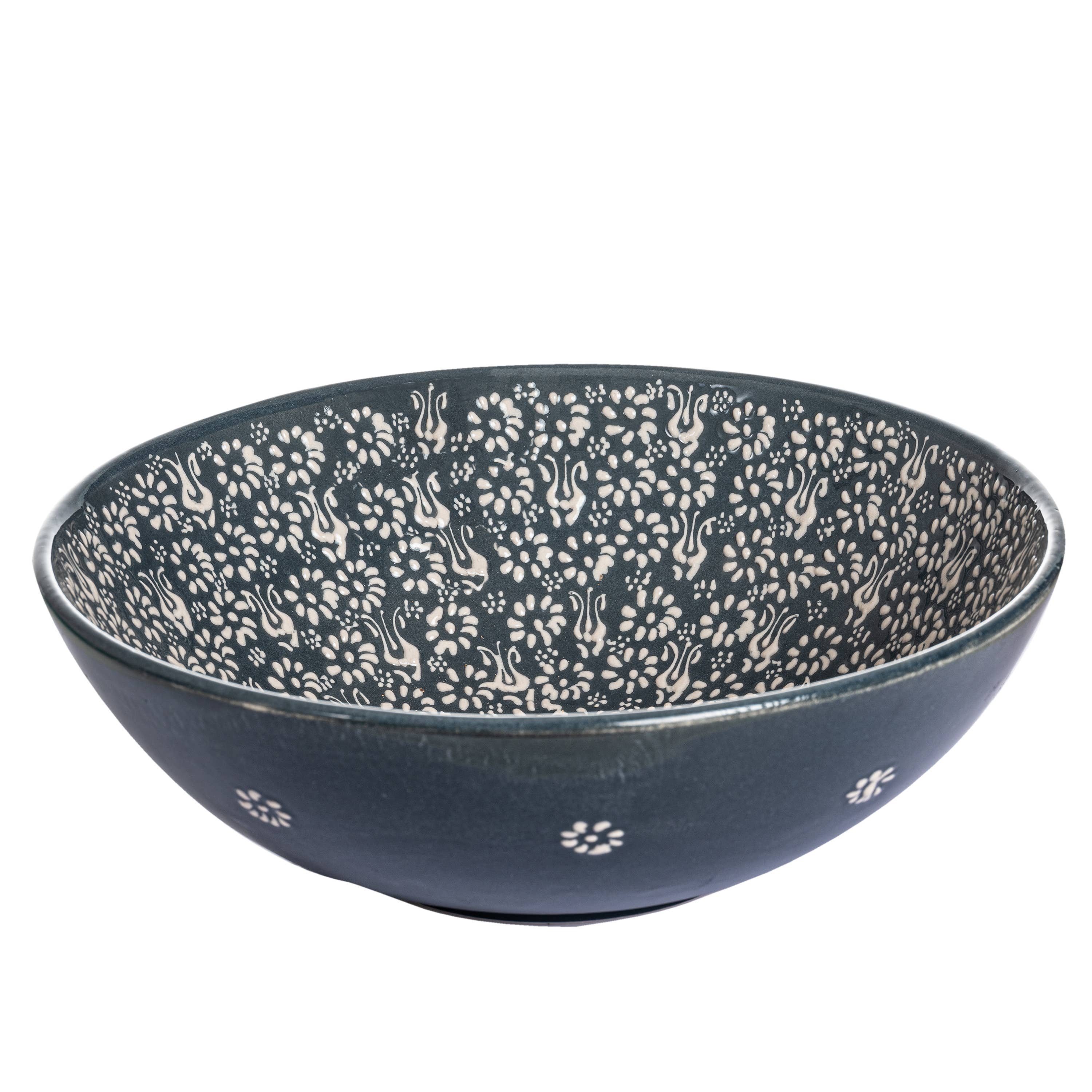 Blue Handmade Ceramic Serving Bowl