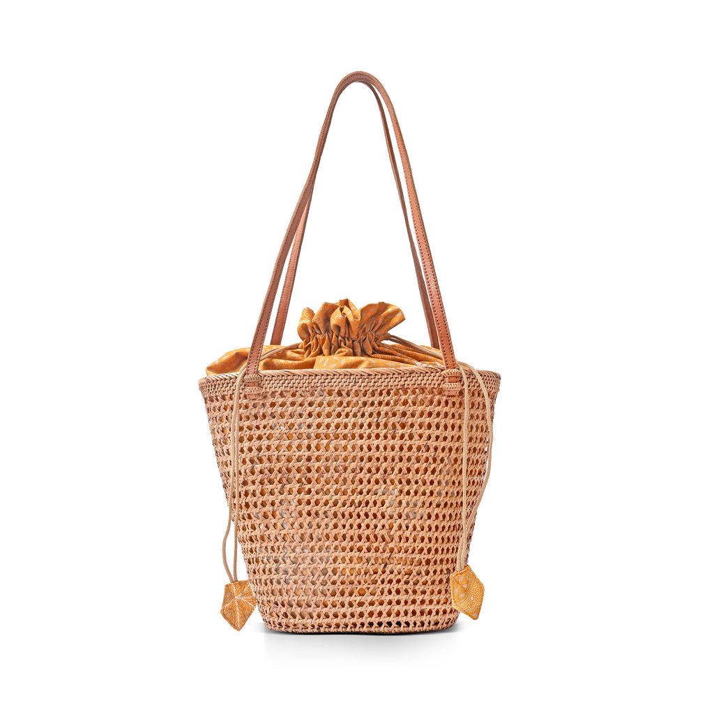 Rattan Tote Mesh Tote Bag – Natural