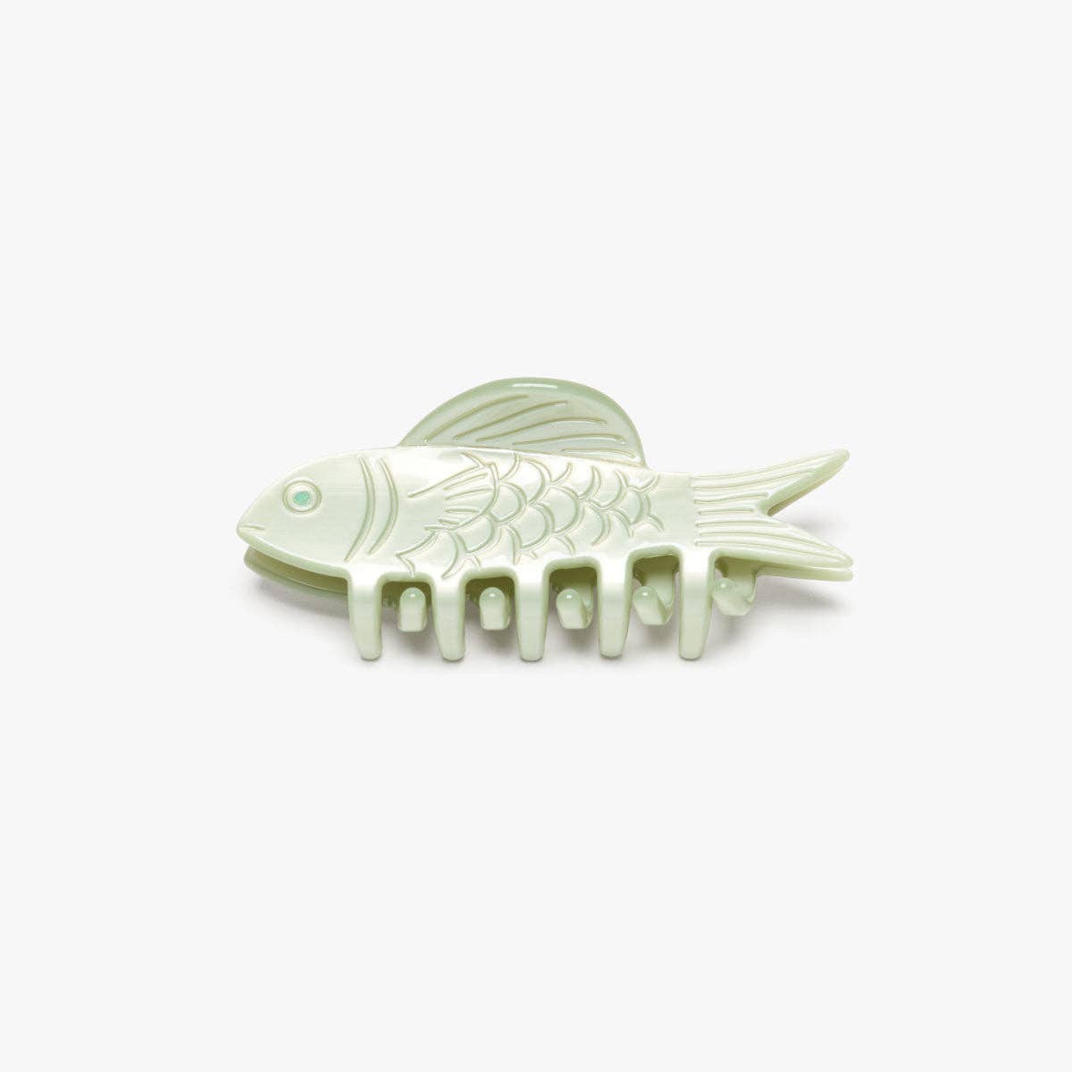 Mini Jade Fish Claw Clip