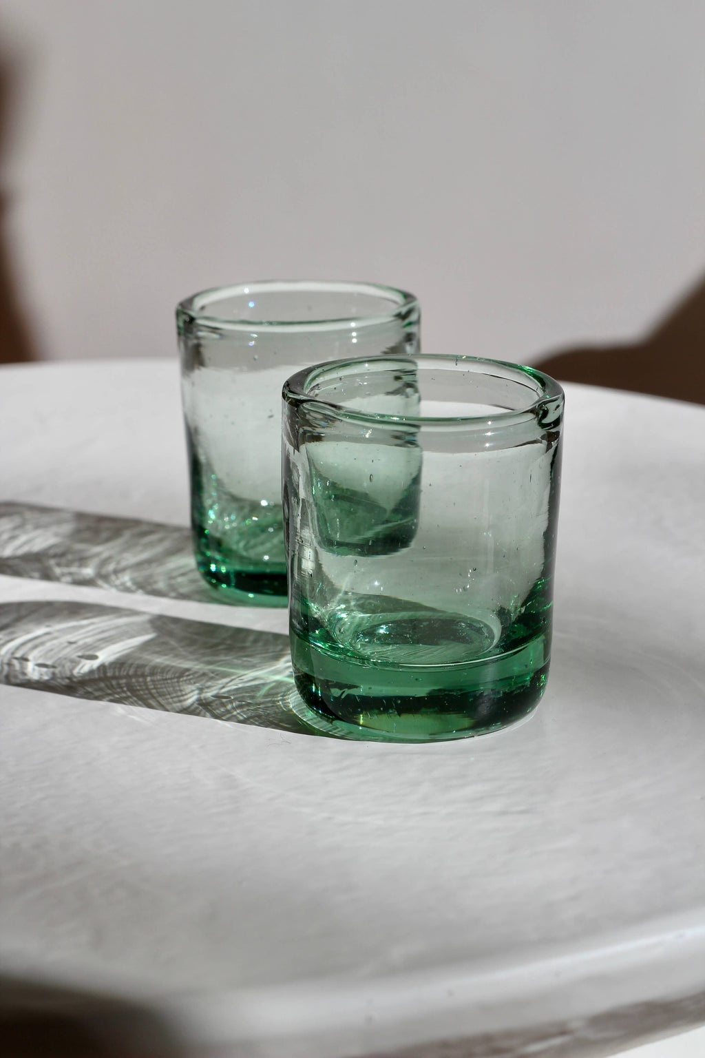 Handblown Mini Tumbler in Seaglass