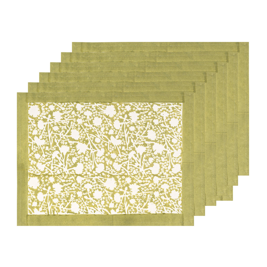 Set of 6 Meadows Vert Placemats