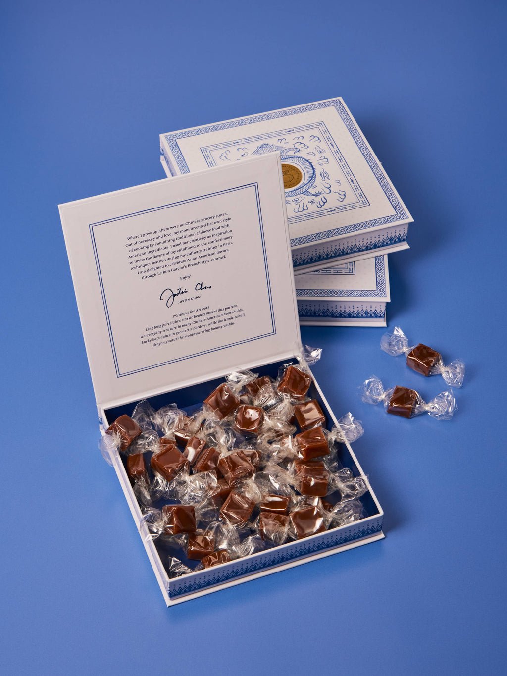 Classic Sea Salt Caramels, Blue Dragon Gift Box 6 oz