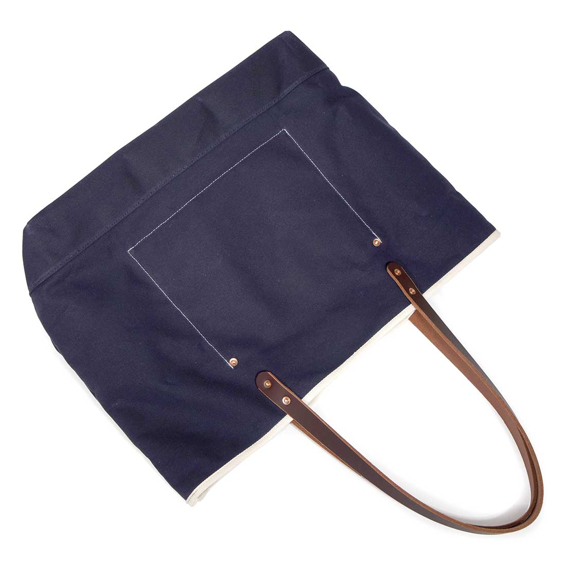 Waxed Canvas All Day Tote in Navy