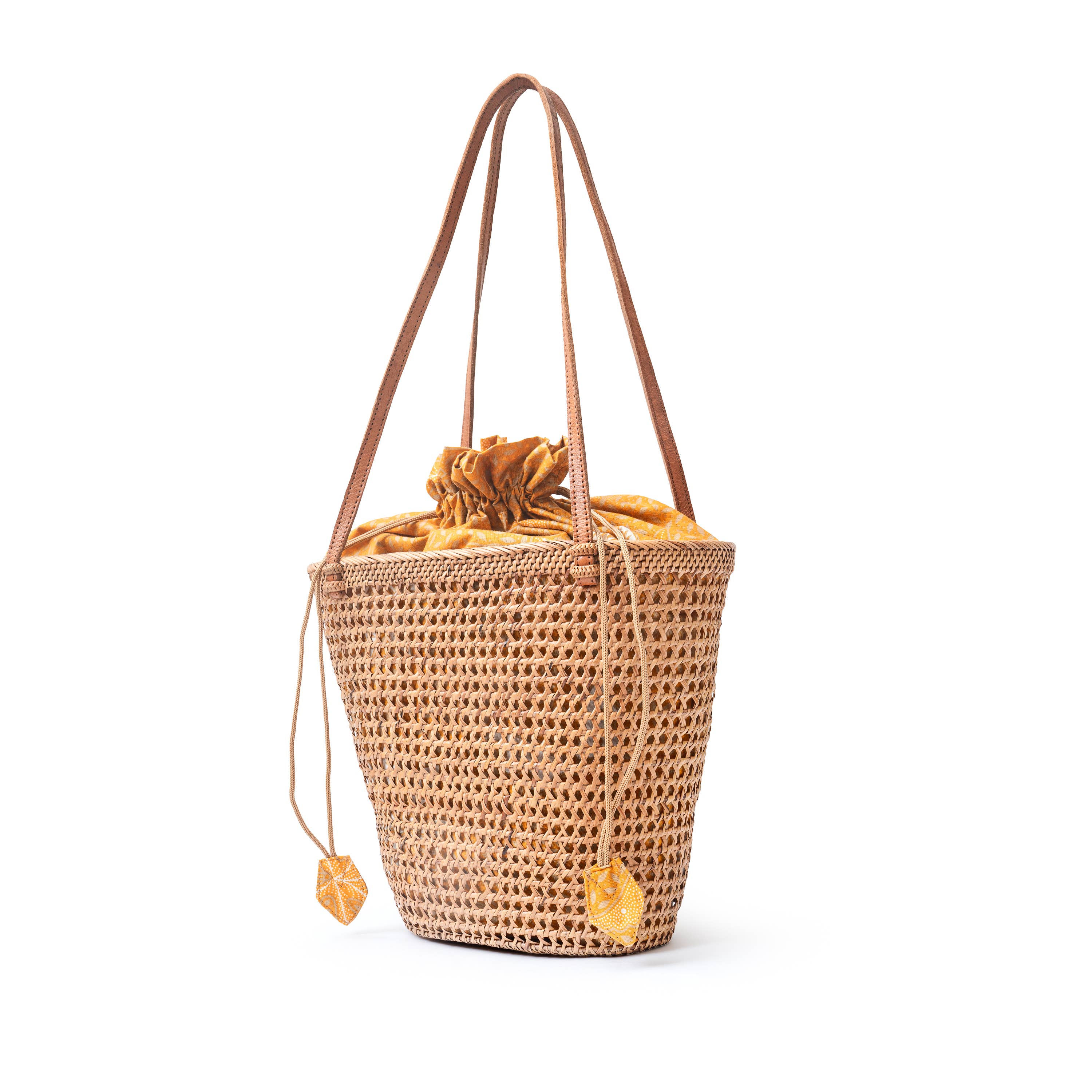 Rattan Tote Mesh Tote Bag – Natural