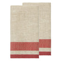 Natural and Red Stripe Kitchen Towel