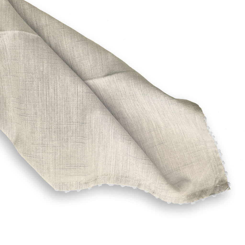 Set of 2 Knotted Edge Cotton Napkins  –  Natural