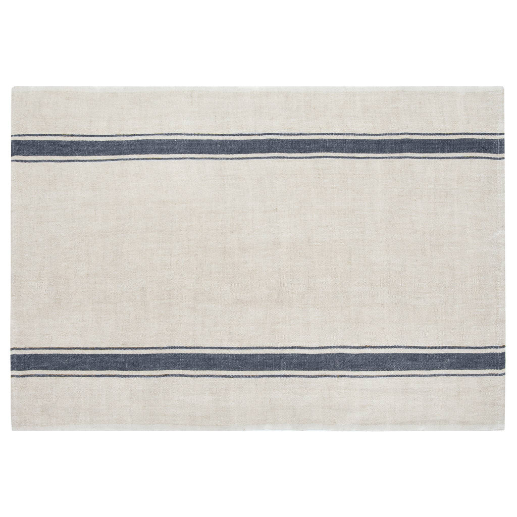 Natural and Blue Stripe Kitchen Towel