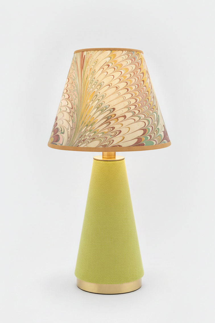 Hand-Marbled Empire Lampshade