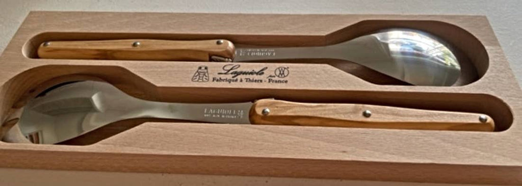 Laguiole French Stainless Steel Serving Set in Red
