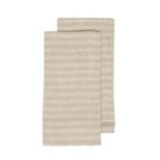 White and Ivory Boat Stripe Kitchen Towel