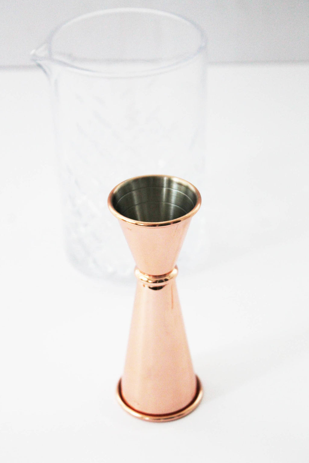 Copper Glass 4-Piece Barware Set