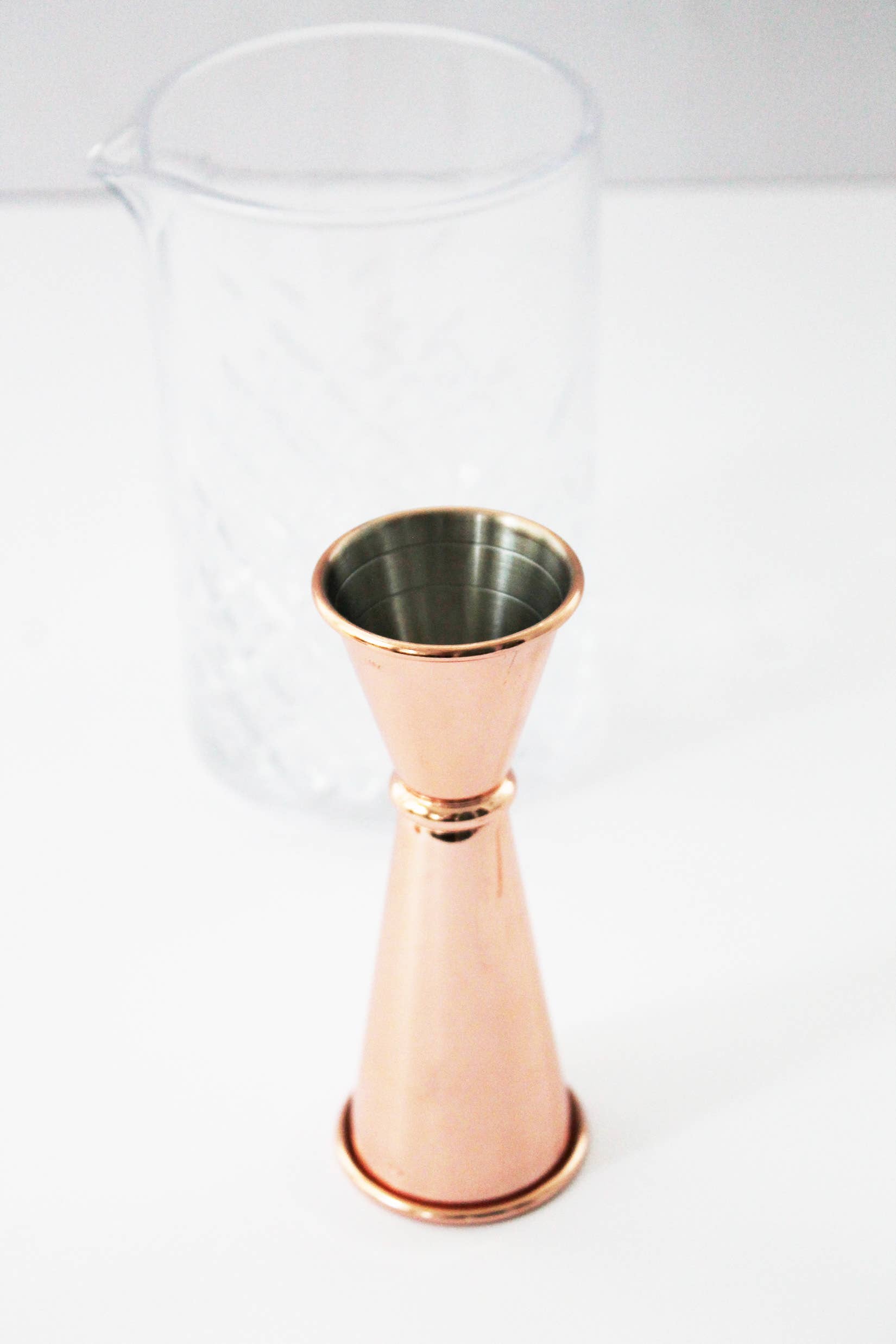 Copper Glass 4-Piece Barware Set