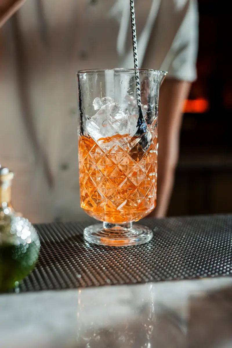 Footed Cocktail Mixing Glass