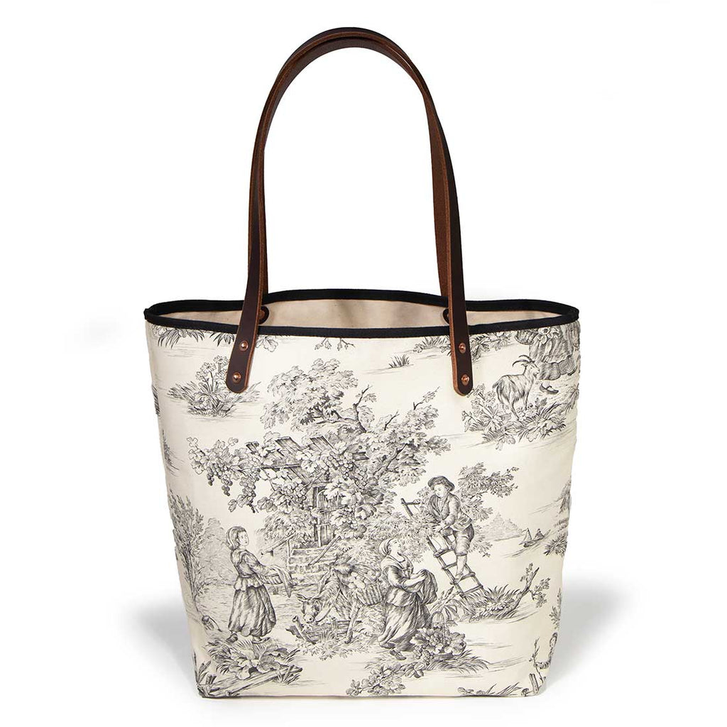 Cream & Coal Toile All Day Tote