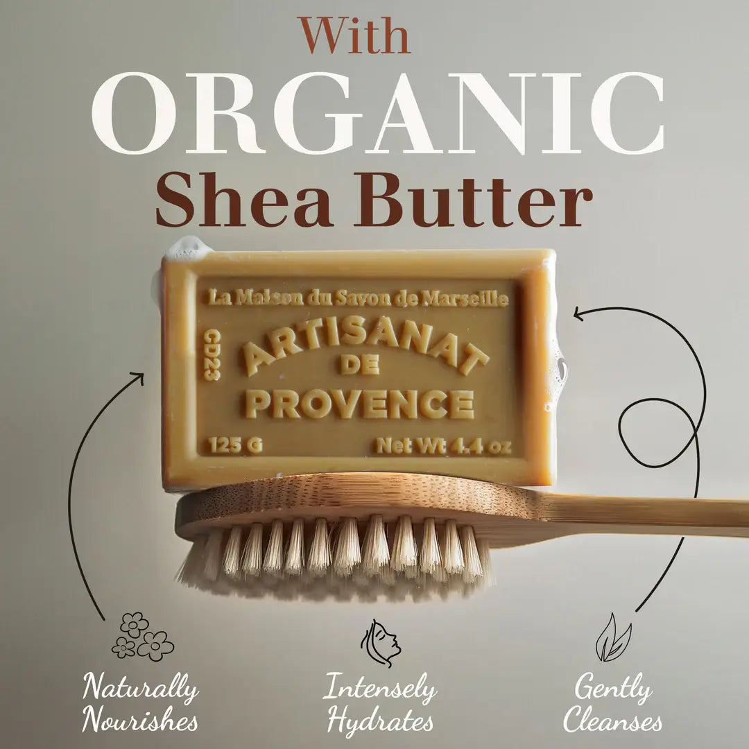 4.4oz Exfoliating Shea Butter Soap – Lavender