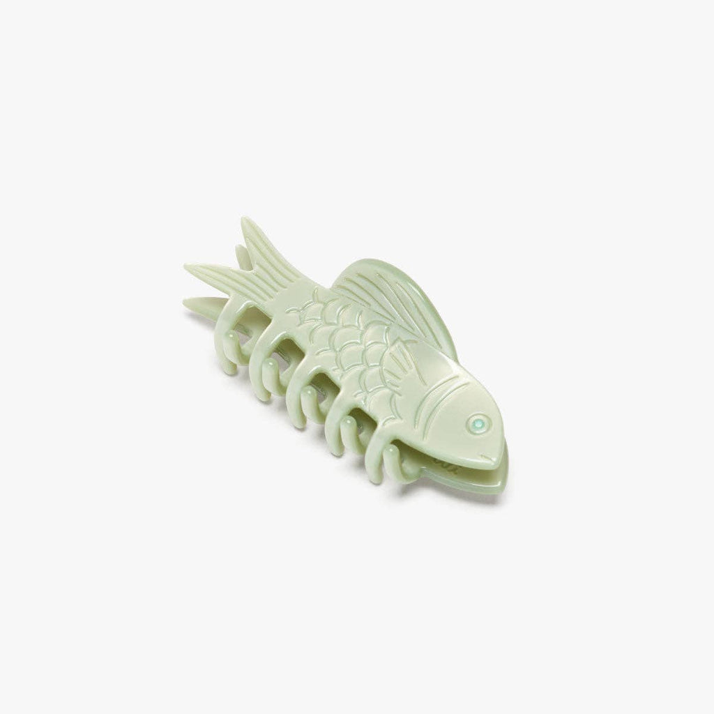 Mini Jade Fish Claw Clip