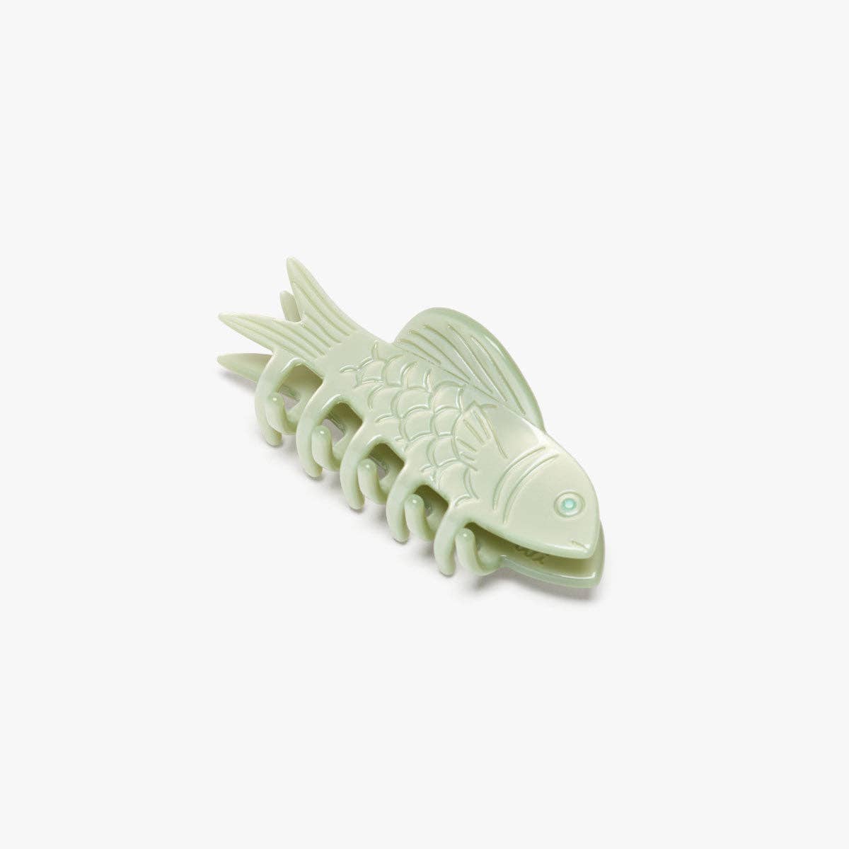 Mini Jade Fish Claw Clip