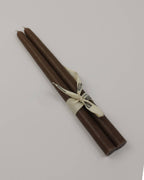 Set of 3 Handcrafted Unscented French Taper Candles – Coffee