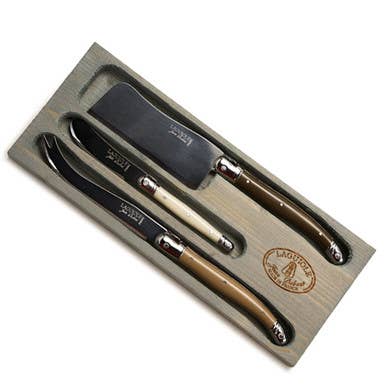 Jean Dubost 3-Piece Cheese Knife Set