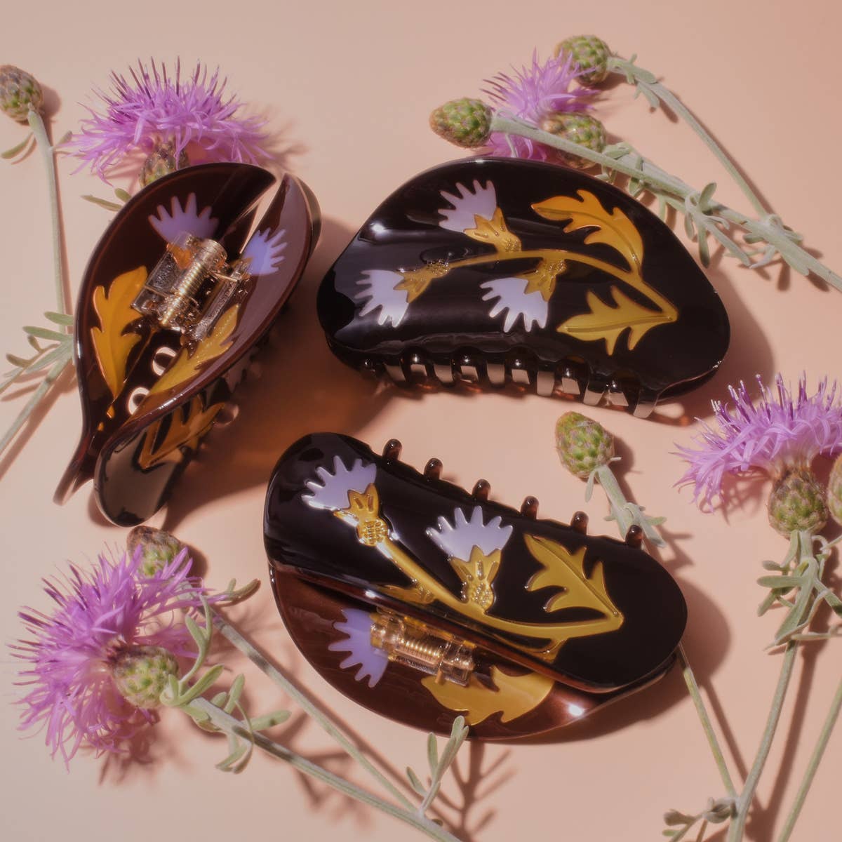 Milk Thistle Claw Clip