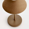 10" Cordless Portable LED Lamp – Brown Linen