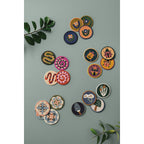 Kaleidoscope Beaded Coasters - Set of 4