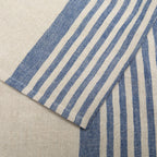 Natural and Blue Multi-Stripe Kitchen Towel