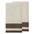 Natural and Coffee Stripe Kitchen Towel
