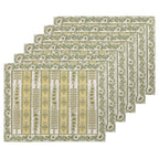 Set of 6 Pistache Avignon Placemats