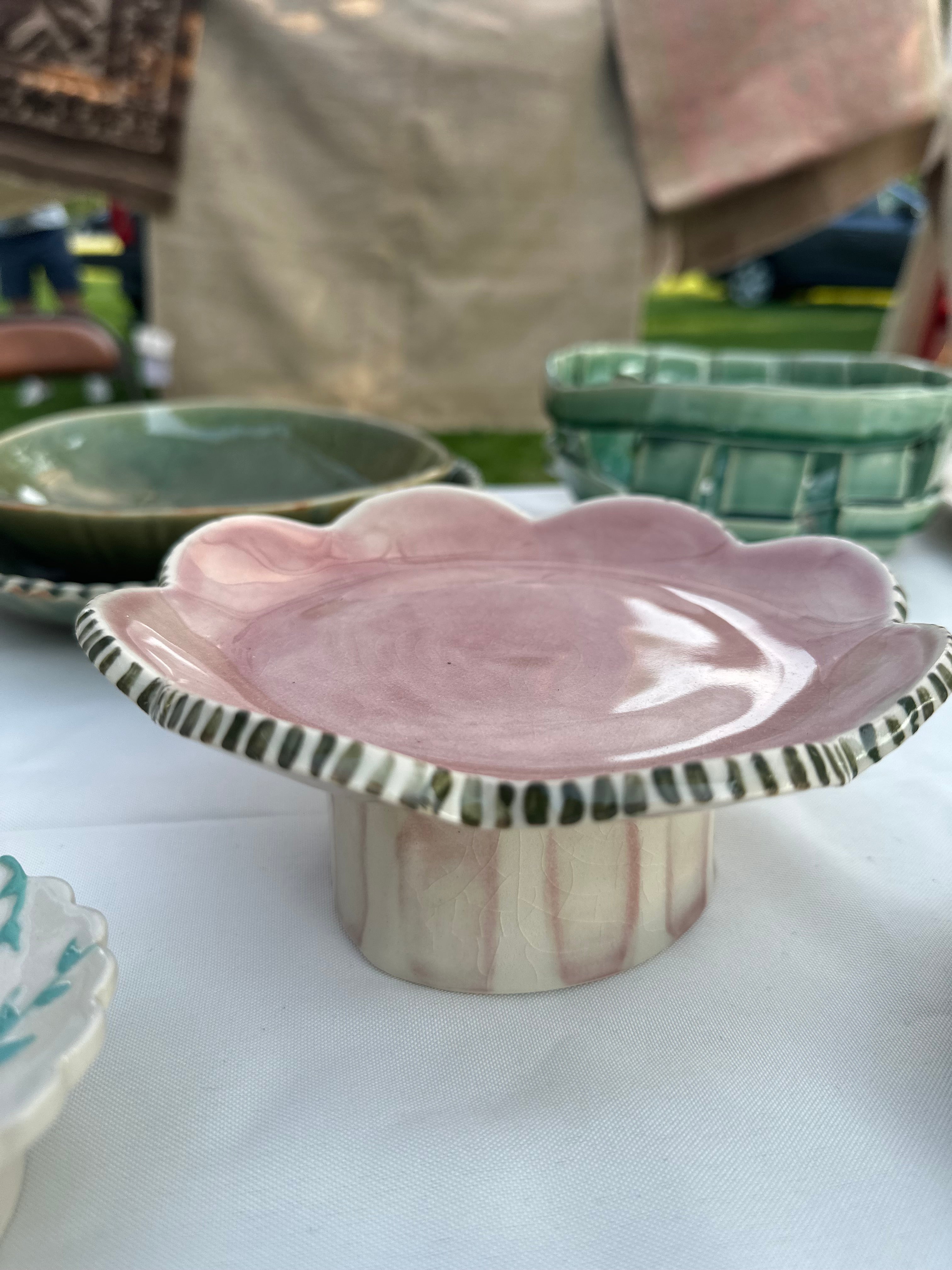 Handpainted Cake Stand