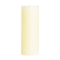 Shell White Unscented Pillar Candles - 3x9 inches
