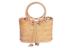 Rattan Top Handle Basket Bag
