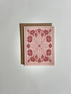 Floral Block Print Assorted Card Set – 8 Blank Cards With Envelopes
