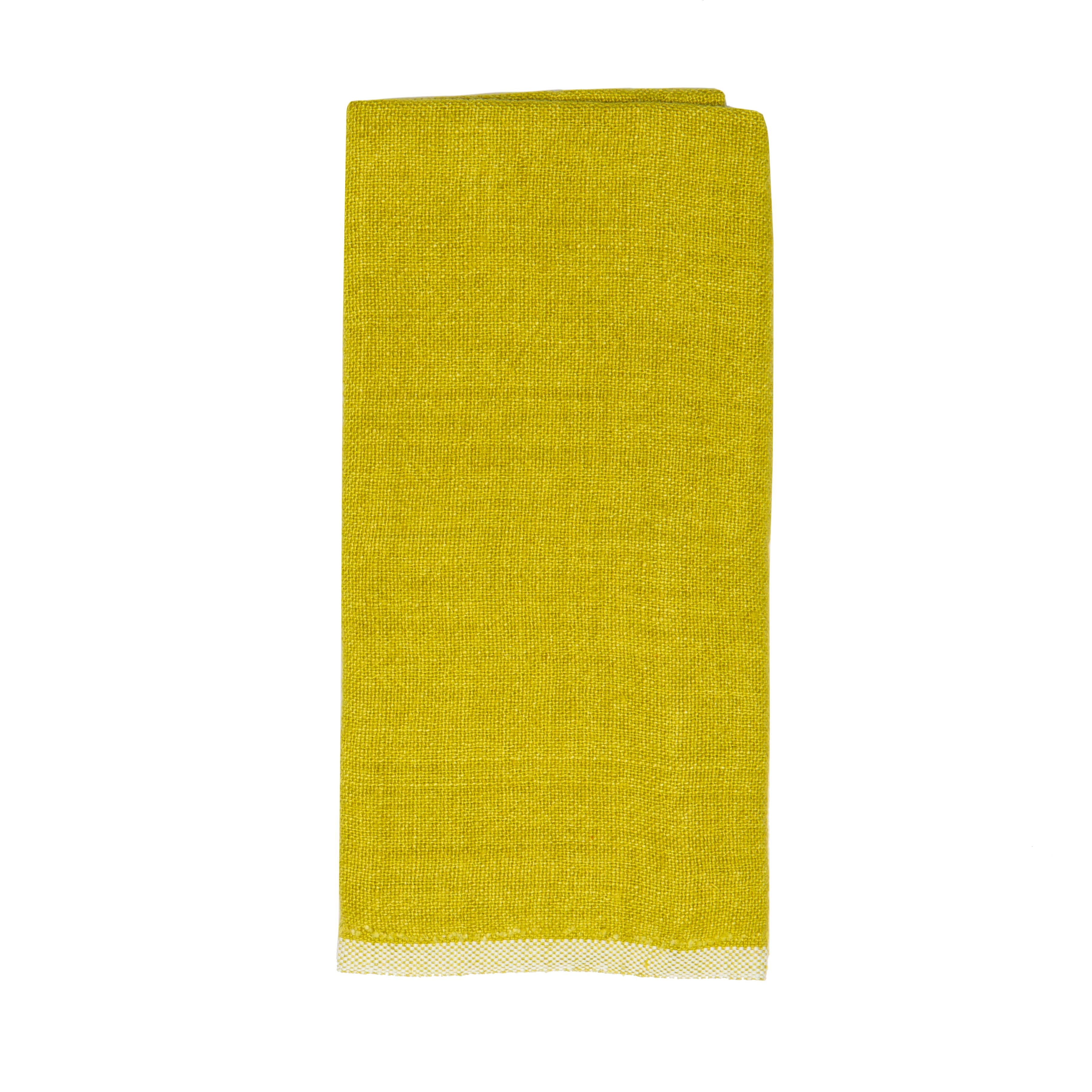 Set of 2 Chunky Linen Dish Towels – Lime