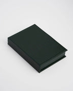 Meadow Scene Embroidered Jewelry Box in Forest Green