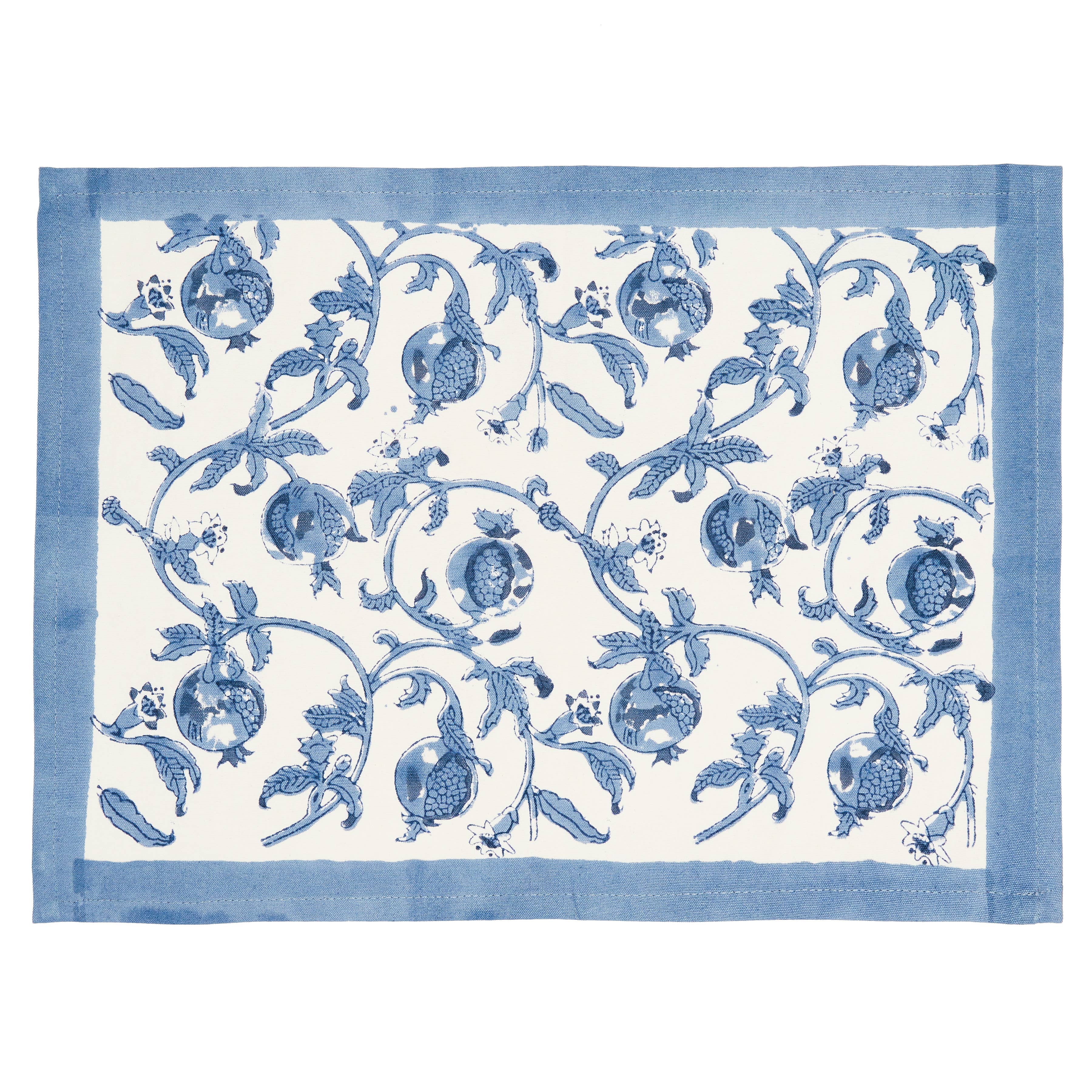 Set of 6 Handmade Granada Cornflower Blue Placemats