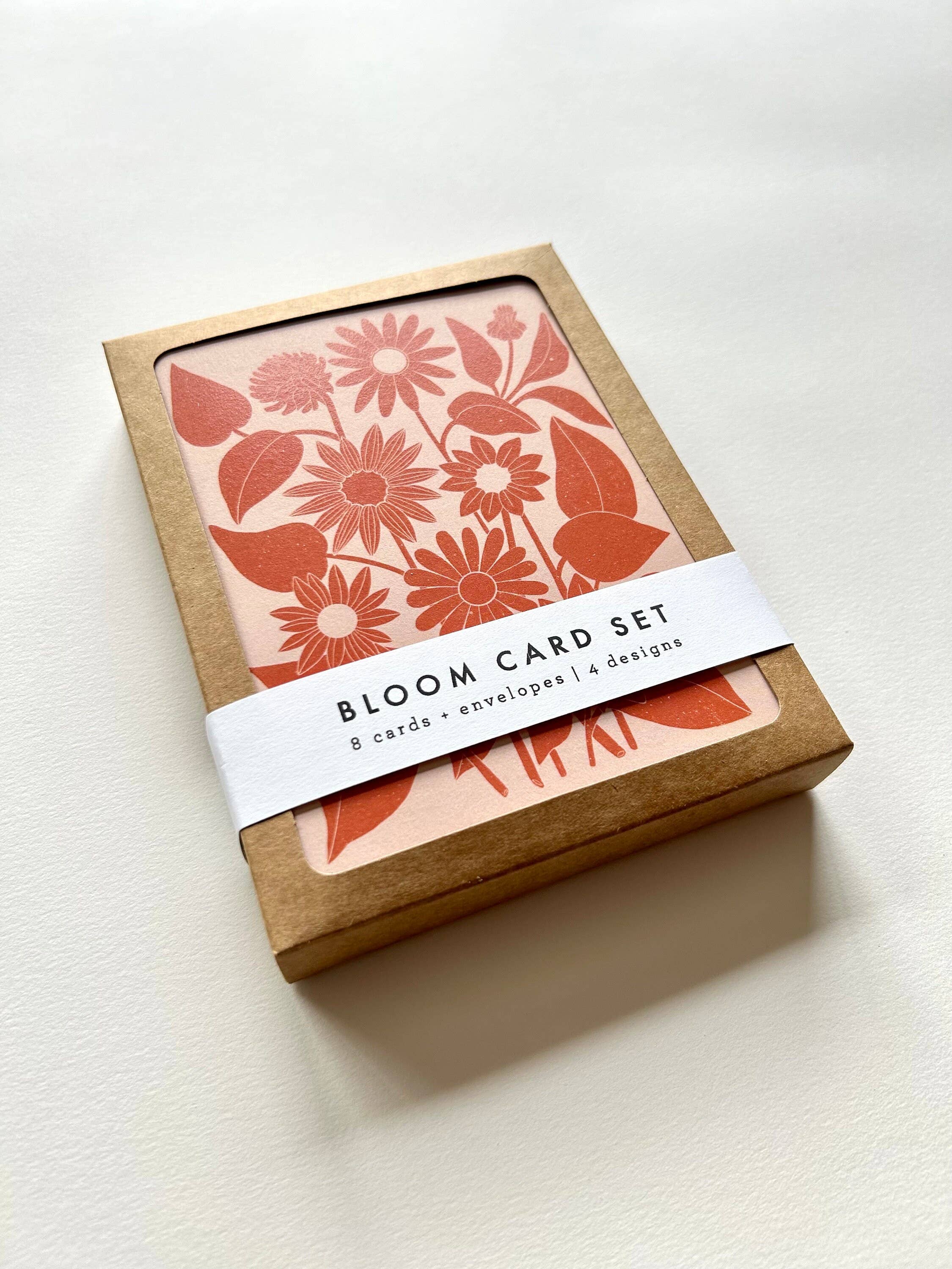 Bloom Assorted Floral Card Set – 8 Blank Cards With Envelopes