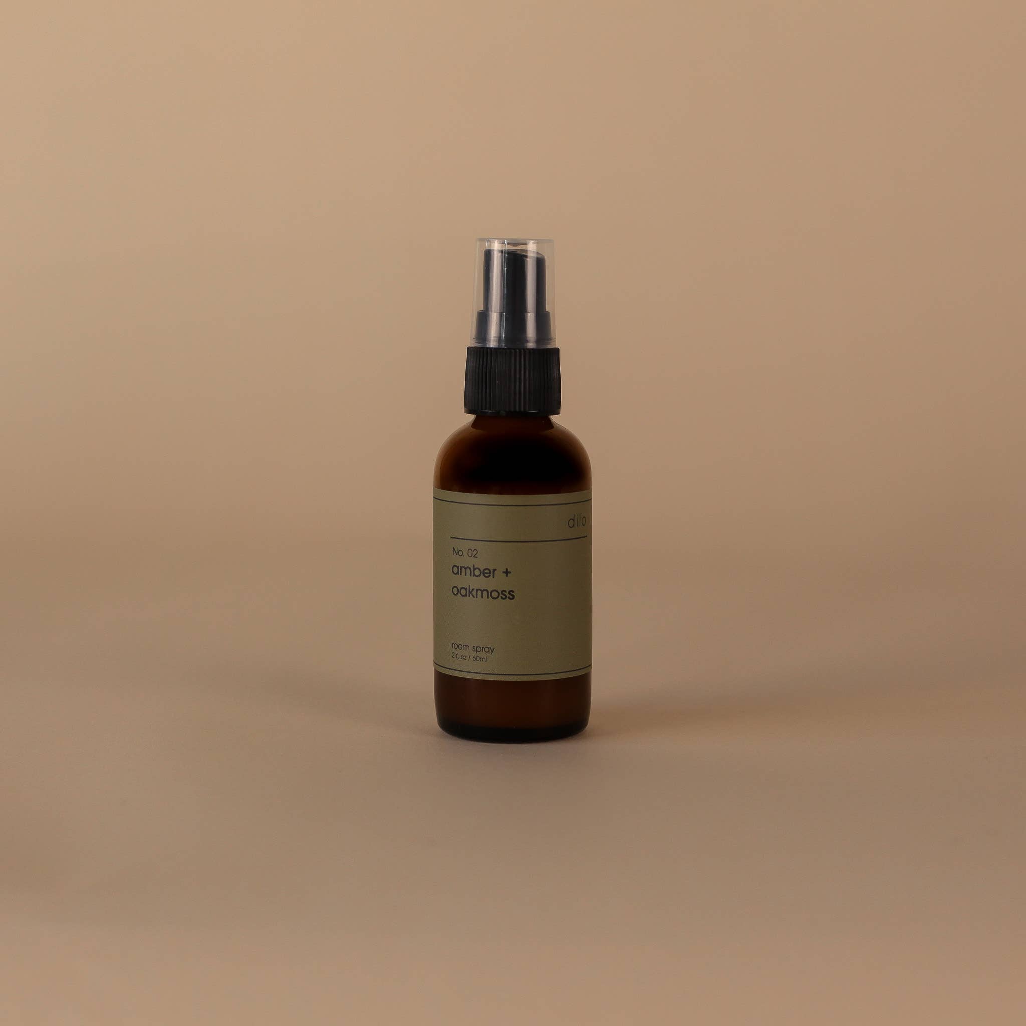 No. 02 Amber + Oakmoss Room Spray – 2oz