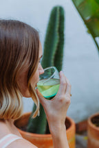 Handblown Bodega Tumbler in Seaglass