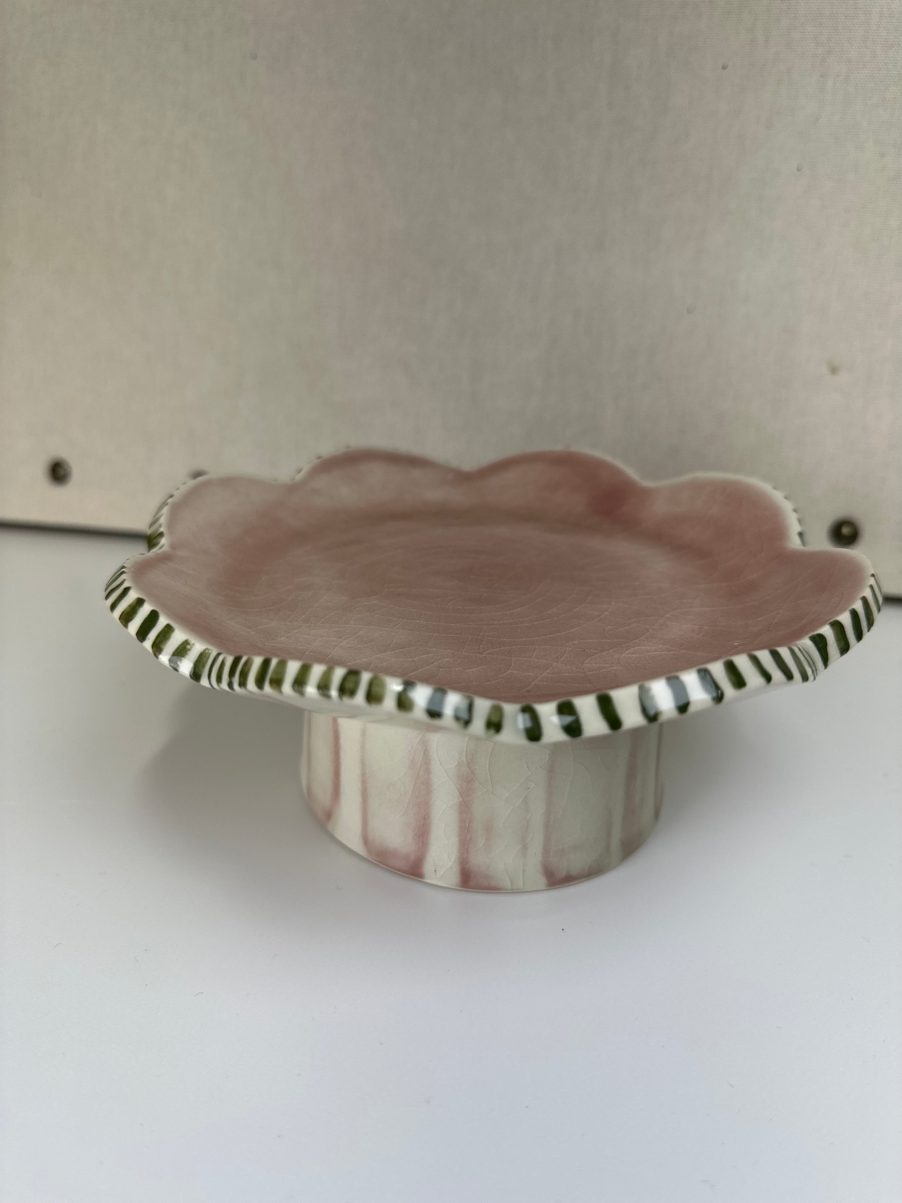 Handpainted Cake Stand