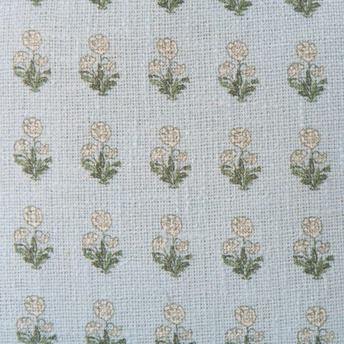 Arabella Sky Blue Block Print Pillow