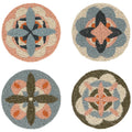Kaleidoscope Beaded Coasters - Set of 4